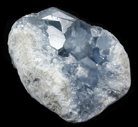 Celestine (Celestite) Crystal Geode - Madagascar #31234